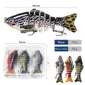 Kit 3 Iscas Artificiais Articuladas (Swimbait) para Tucunaré e Traíra com Estojo