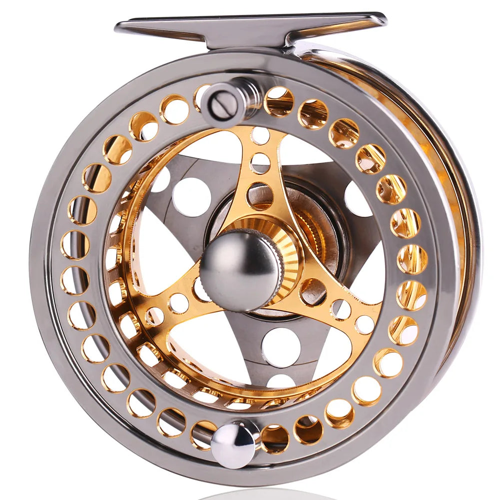 Carretilha de Fly Fishing 5/6 e 7/8 WT em Alumínio CNC com Drag de Fibra Composta