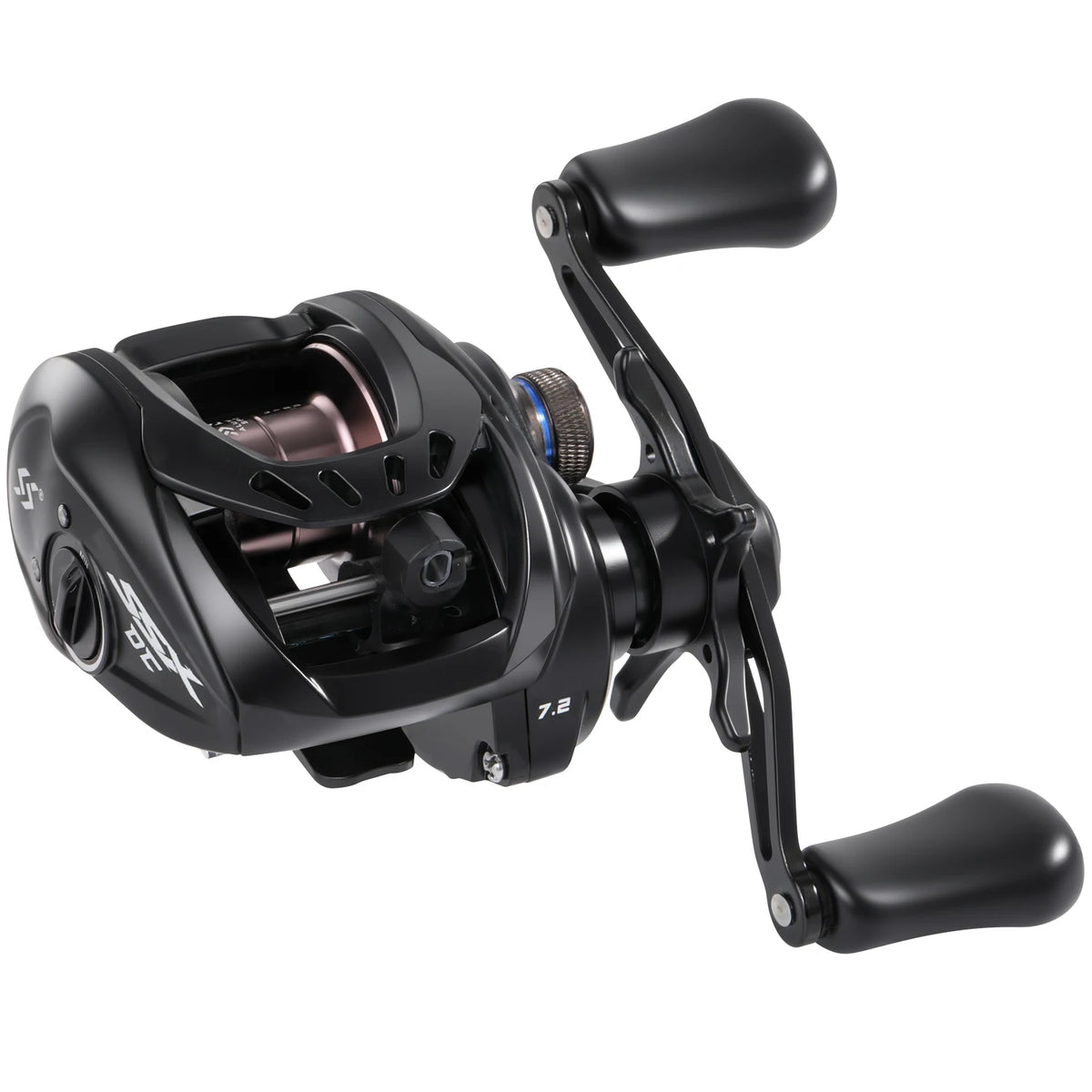 Carretilha com Freio Eletrônico Inteligente 3 Modos 7.2:1 e Drag 10 kg – Preta ou Prata