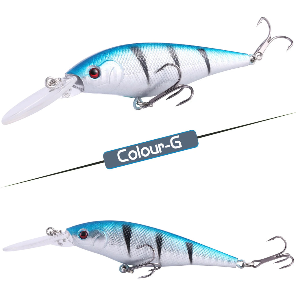 Isca Artificial Minnow de Barbela Longa 13 cm 11 g – Mergulha até 2 m – Para Tucunaré e Robalo