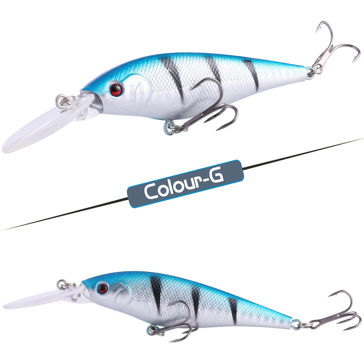 Isca Artificial Minnow de Barbela Longa 13 cm 11 g – Mergulha até 2 m – Para Tucunaré e Robalo