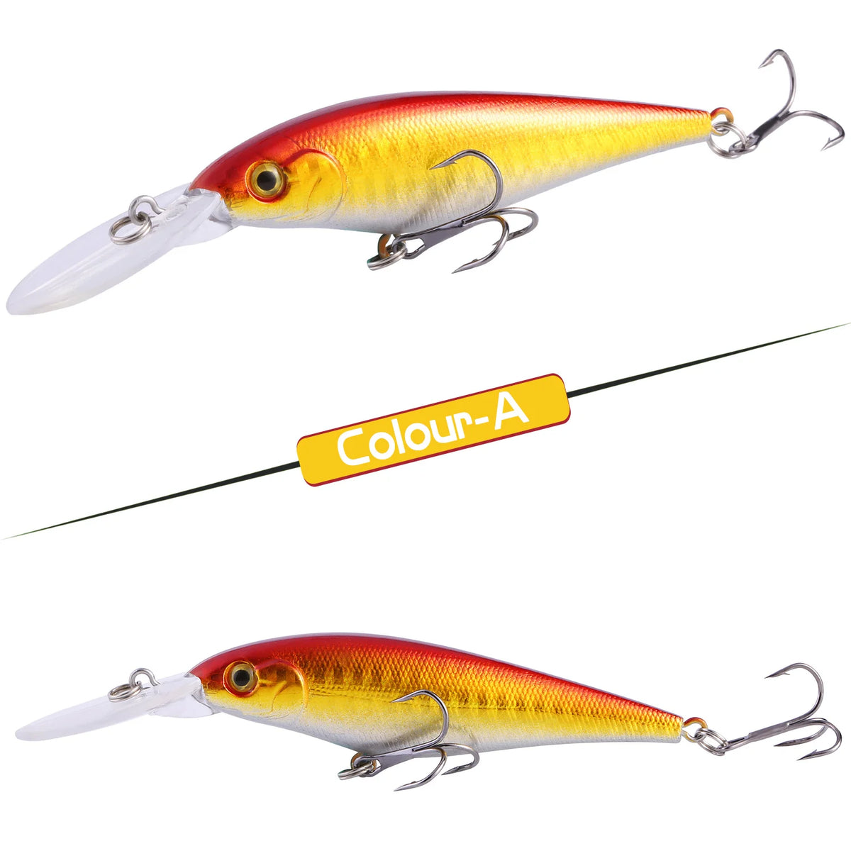 Isca Artificial Minnow de Barbela Longa 13 cm 11 g – Mergulha até 2 m – Para Tucunaré e Robalo