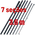 Vara Feeder de Carbono 3,0 m e 3,6 m – Ação Rápida, Leve (208 g na de 3,0 m)