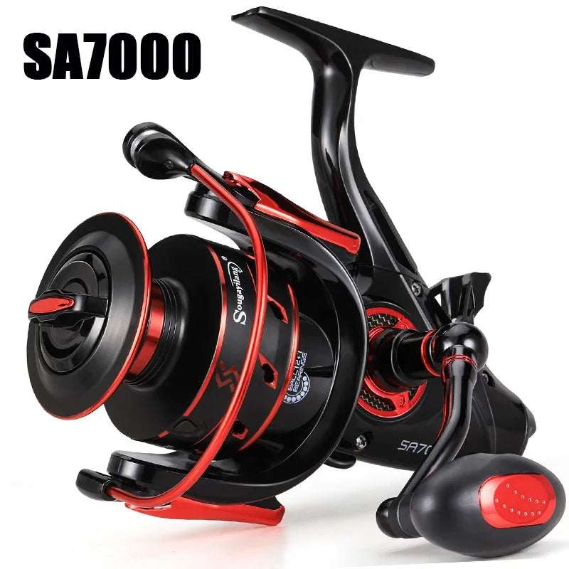 Molinete Fricção Traseira 12+1 Rolamentos, Drag até 15 kg e Carretel Extra – 4000, 6000 e 7000