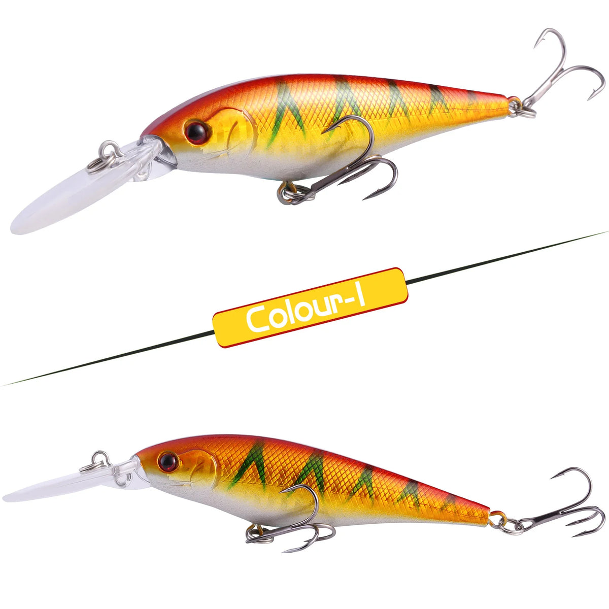 Isca Artificial Minnow de Barbela Longa 13 cm 11 g – Mergulha até 2 m – Para Tucunaré e Robalo