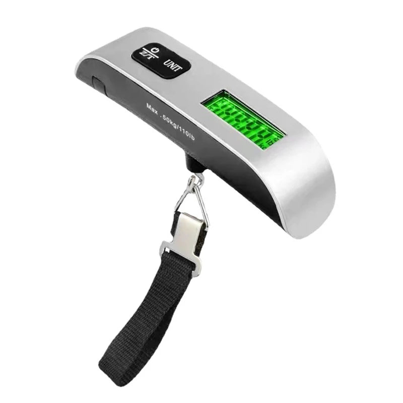 Balança Digital de Mão 50 kg para Pesar Peixe – Com Alça ou Gancho, Função Tara