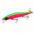 Isca Artificial Minnow Afundante 11,5 cm 14 g com 3 Garateias – Para Tucunaré, Robalo e Black Bass