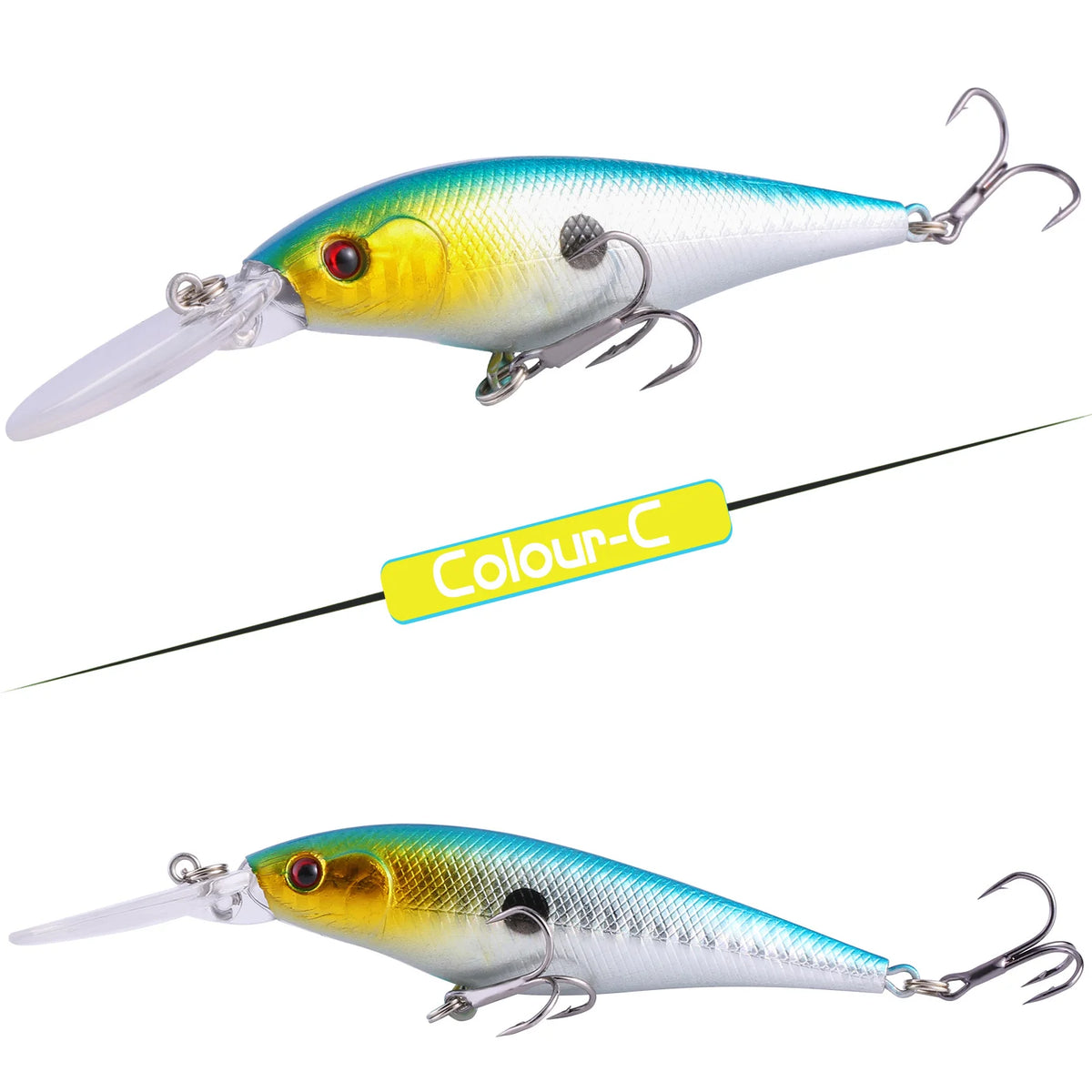 Isca Artificial Minnow de Barbela Longa 13 cm 11 g – Mergulha até 2 m – Para Tucunaré e Robalo