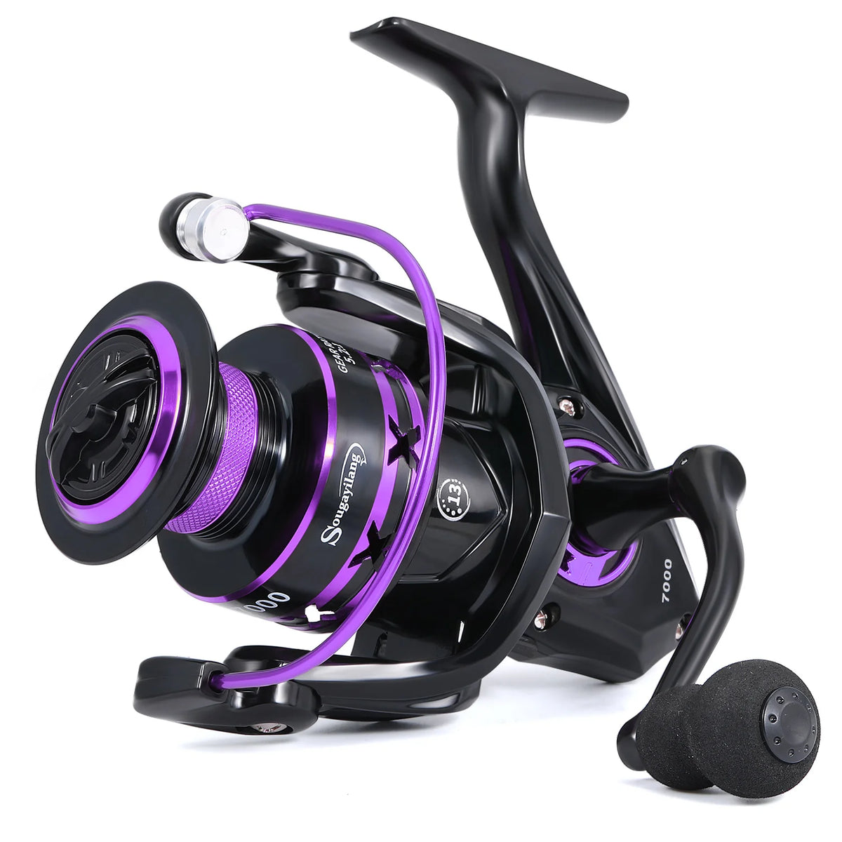Molinete 5.2:1 Leve com Drag 8 kg – Tamanhos 1000 a 7000 em 5 Cores