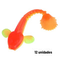 Kit 12 Iscas Soft (Shad) 9 cm para Tucunaré, Traíra e Robalo – 13 Opções de Cor