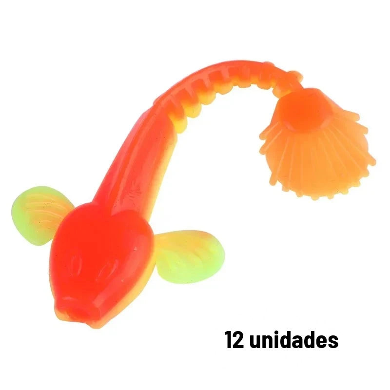 Kit 12 Iscas Soft (Shad) 9 cm para Tucunaré, Traíra e Robalo – 13 Opções de Cor