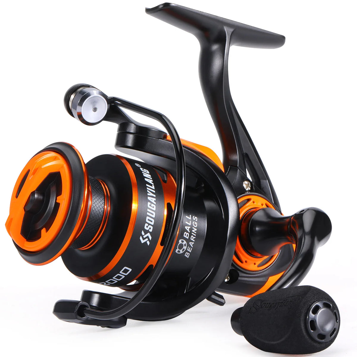 Molinete 2000 Colorido com Carretel de Alumínio 5.2:1 e Drag 10 kg – Roxo, Laranja ou Rosa